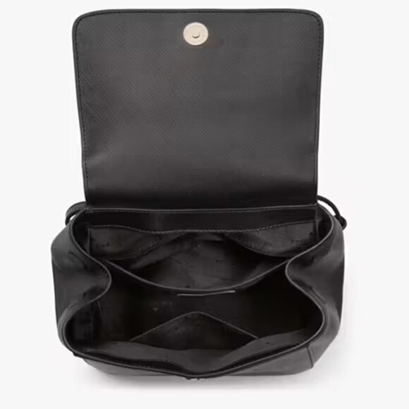 ♠️Kate Spade Black Medium Flap Backpack♠️ - Picture 3 of 16